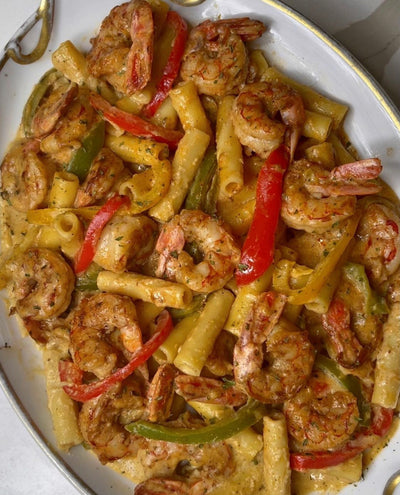 Rasta Pasta with Shrimp
