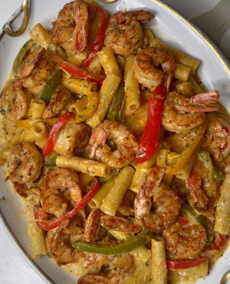 Rasta Pasta with Shrimp