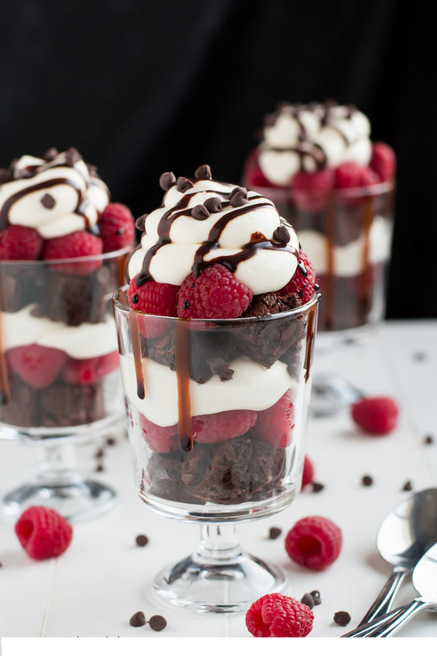 Mini Brownie Trifles