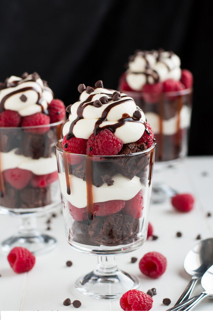 Mini Brownie Trifles