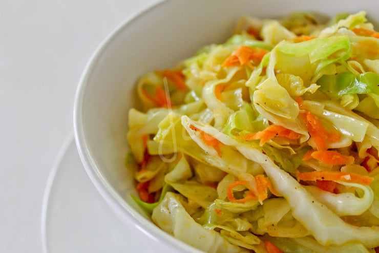 Steamed Cabbage and Carrots